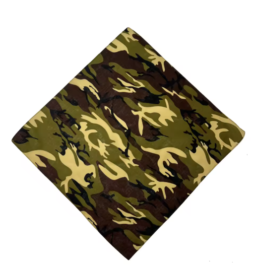 Bandana camouflage multifonction – Foulard coton style militaire & outdoor