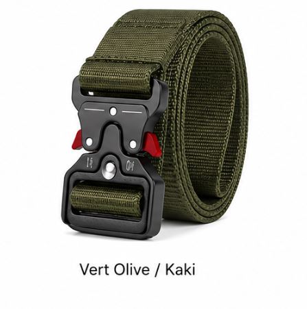 Ceinture tactique réglable à boucle rapide – Nylon renforcé