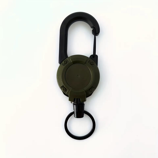 Porte-clés rétractable robuste avec mousqueton – Enrouleur badge et clés