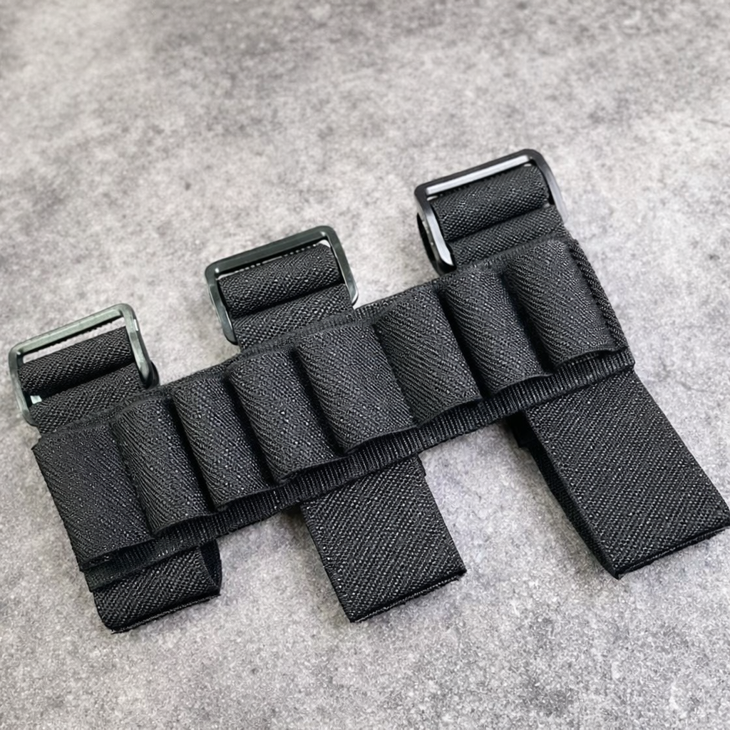 Support Avant-Bras 8 Cartouches – Nylon 600D – Porte Cartouches Élastique Réglable – Accessoire Chasse