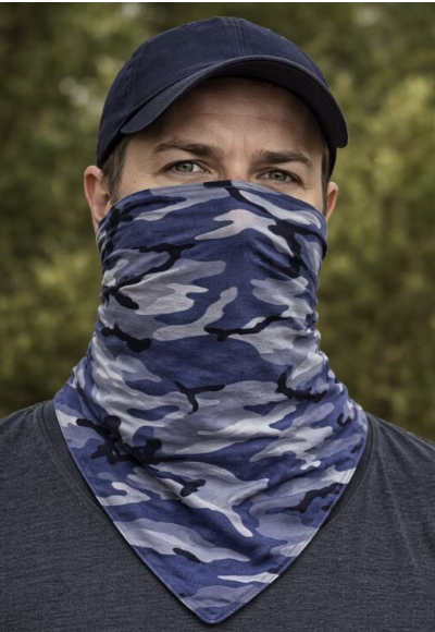 Bandana camouflage multifonction – Foulard coton style militaire & outdoor