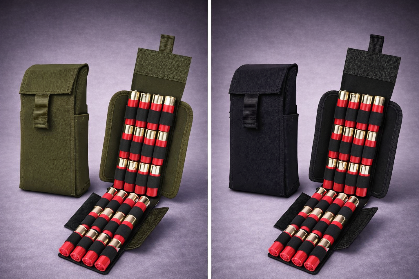 Porte-Cartouches 12GA 25 Coups – Pochette Molle Tactique pour Fusil de Chasse & Outdoor