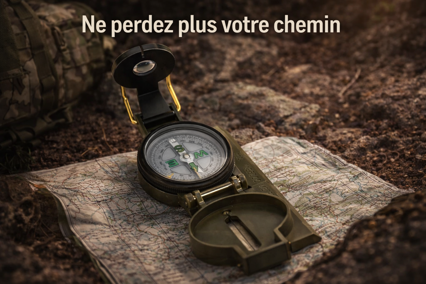 Boussole Militaire de Navigation – Camping, Randonnée et Survie