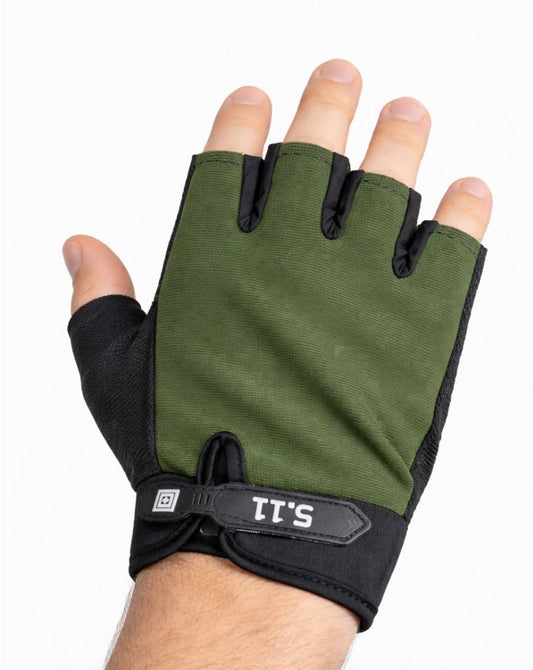 Gants mitaines antidérapants - vert