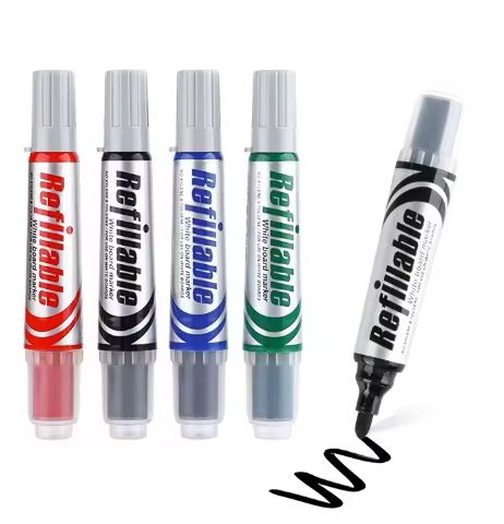 10er-Pack nachfüllbare Whiteboard-Marker – trocken abwischbar – Hochleistungstinte