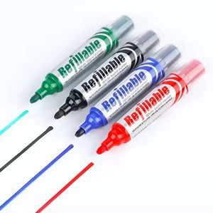 10er-Pack nachfüllbare Whiteboard-Marker – trocken abwischbar – Hochleistungstinte