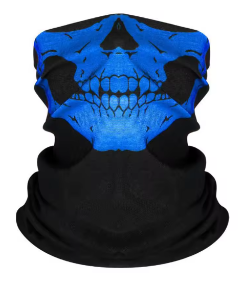 Tour de cou tête de mort respirant – Masque bandana multifonction sport & outdoor