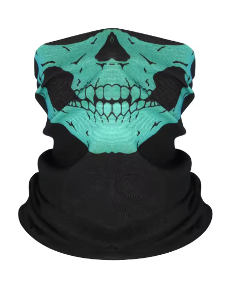 Tour de cou tête de mort respirant – Masque bandana multifonction sport & outdoor