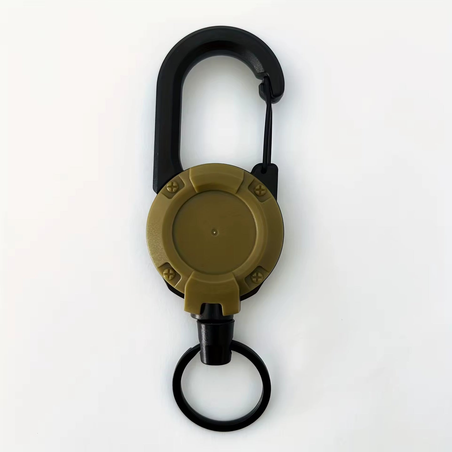 Porte-clés rétractable robuste avec mousqueton – Enrouleur badge et clés