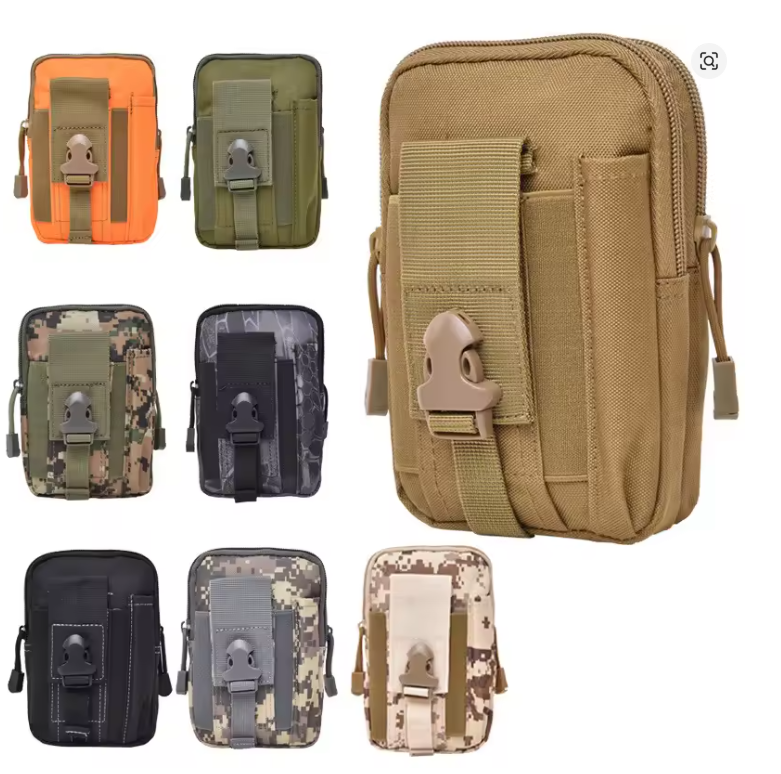 Pochette Tactique Molle Multifonction – Sac de Taille Compact pour Outdoor, Voyage et Airsoft