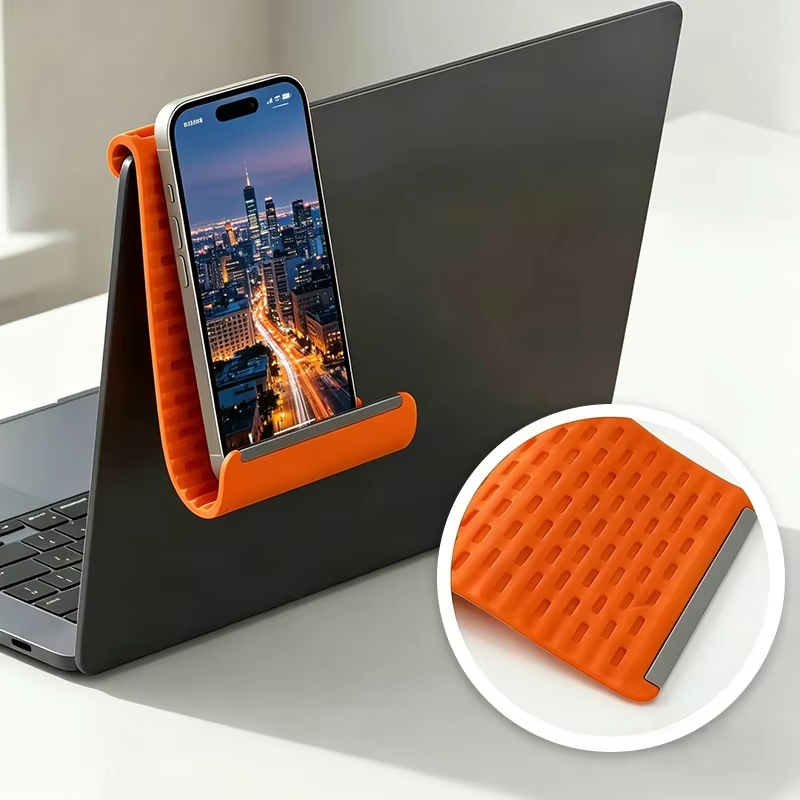 Support téléphone et tablette pliable en ABS – Flexible, antidérapant et portable