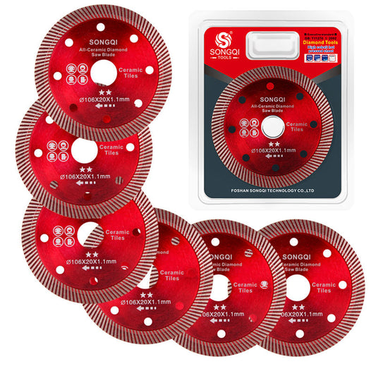 LOT de 2 Disque diamant 115 mm Turbo – coupe rapide carrelage, marbre, granit